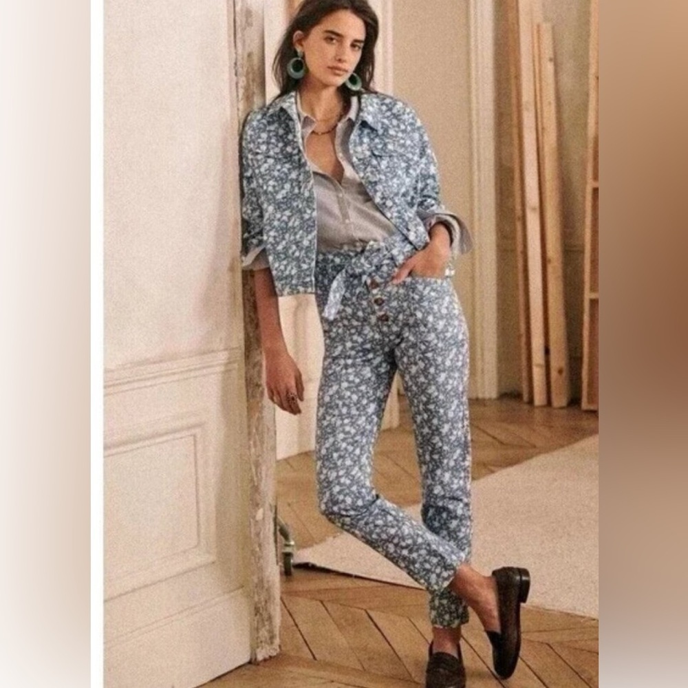 Sezane Maxine Trousers  Blue - Size 34